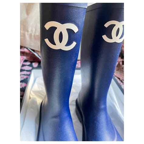 botte de pluie chanel|Botte en caoutchouc CHANEL pour Femme .